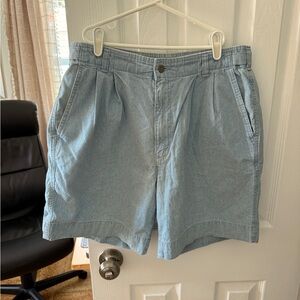 Dockers Light Blue Flat Front Pleated Men’s Shorts